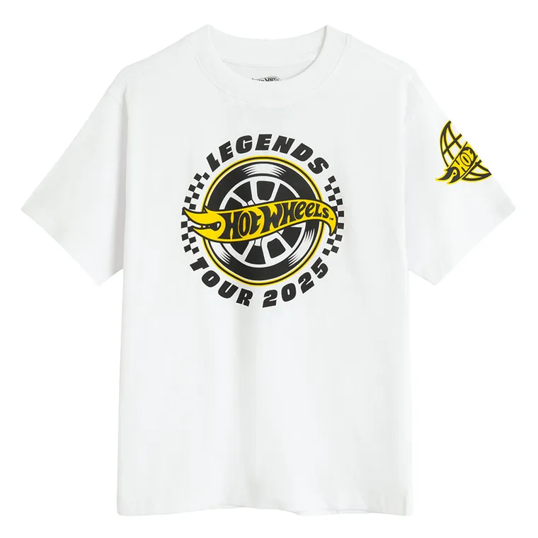 Cool Club, T-shirt chłopięcy, biały, Hot Wheels