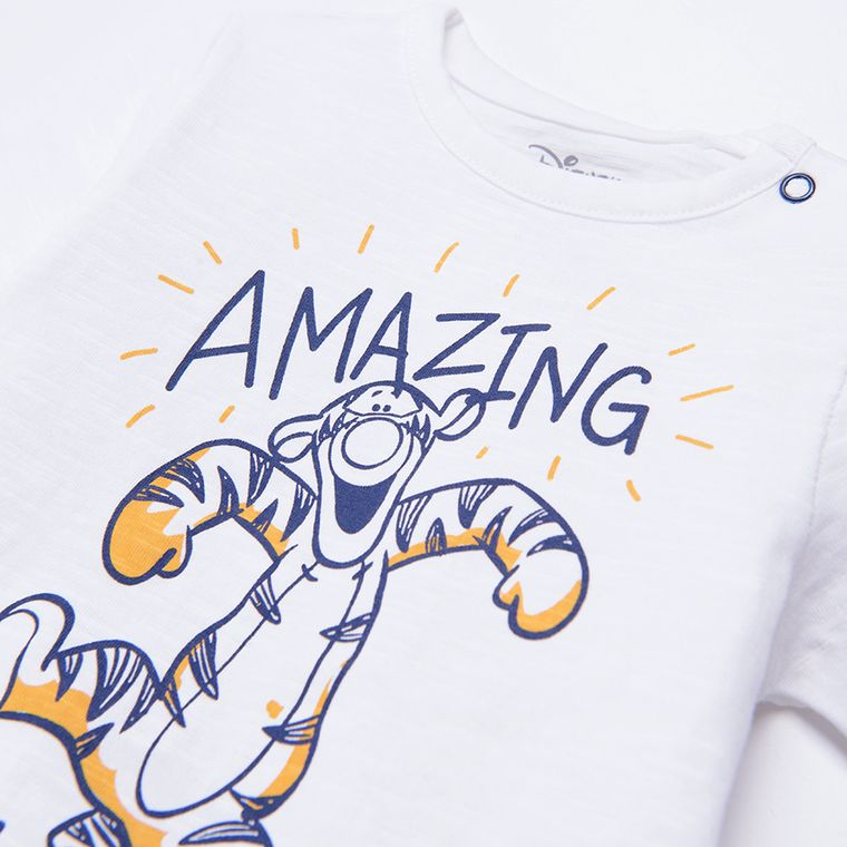 Cool Club, T-shirt chłopięcy, biały, Kubuś Puchatek