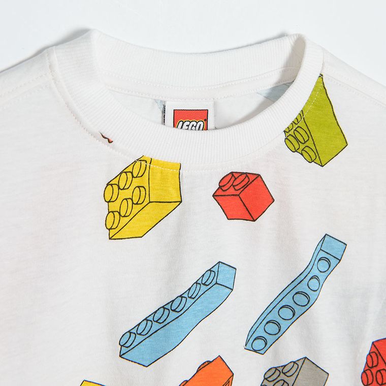 Cool Club, T-shirt chłopięcy, biały, LEGO