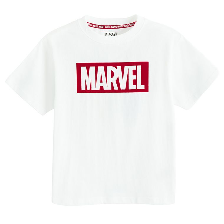 Cool Club, T-shirt chłopięcy, biały, Marvel