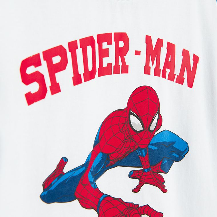 Cool Club, T-shirt chłopięcy, biały, Spider-Man