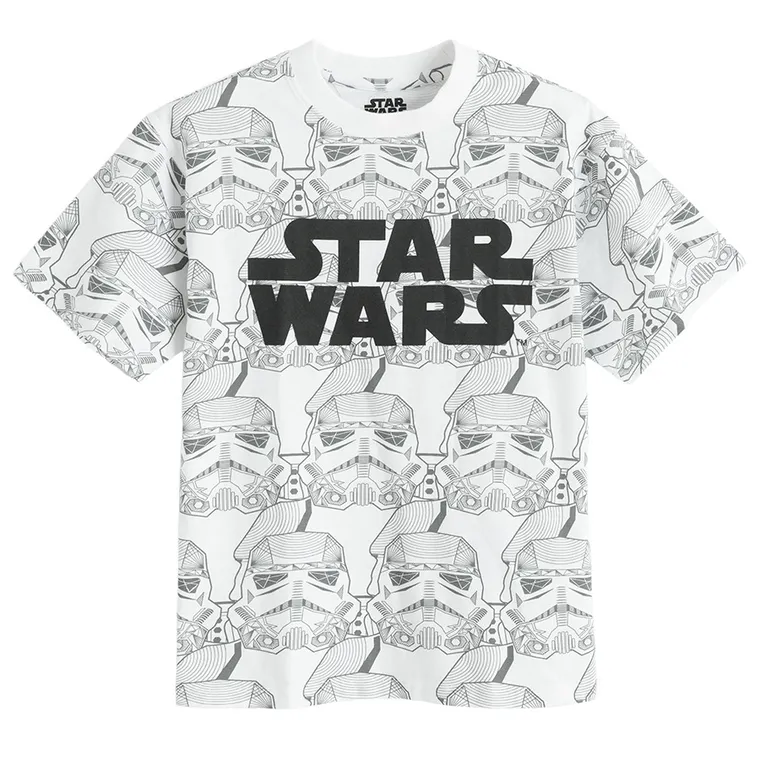 Cool Club, T-shirt chłopięcy, biały, Star Wars