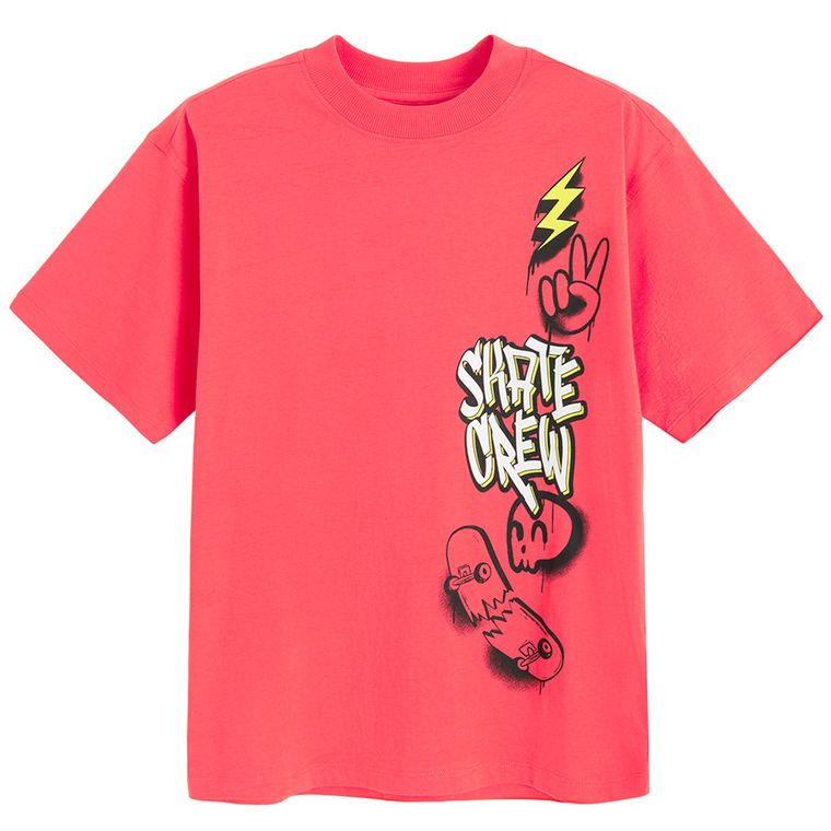 Cool Club, T-shirt chłopięcy, czerwony