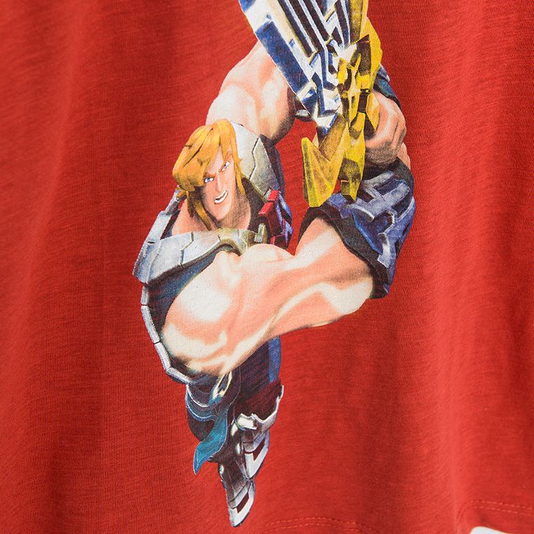 Cool Club, T-shirt chłopięcy, czerwony, He-Man