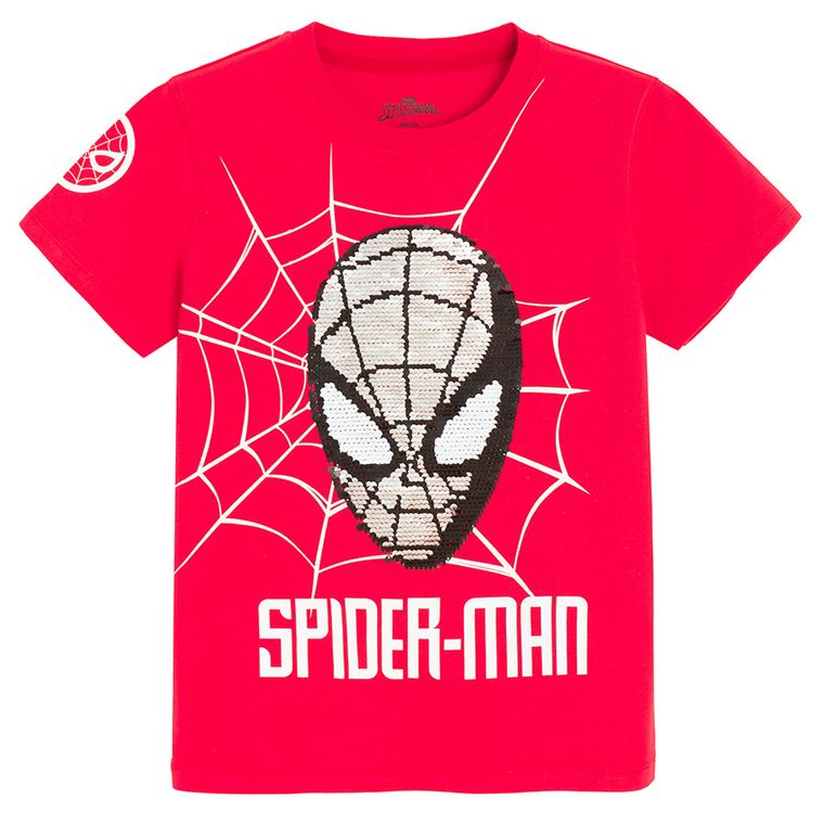 Cool Club, T-shirt chłopięcy, czerwony, Spider-Man