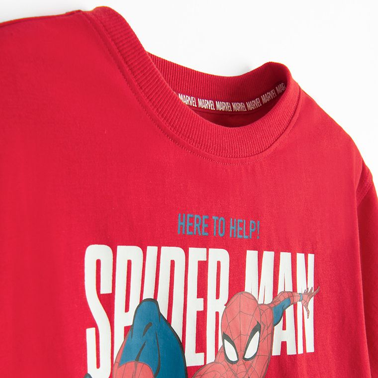 Cool Club, T-shirt chłopięcy, czerwony, Spider-Man