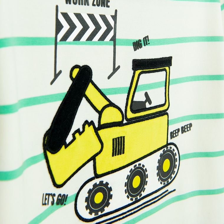 Cool Club, T-shirt chłopięcy, ecru