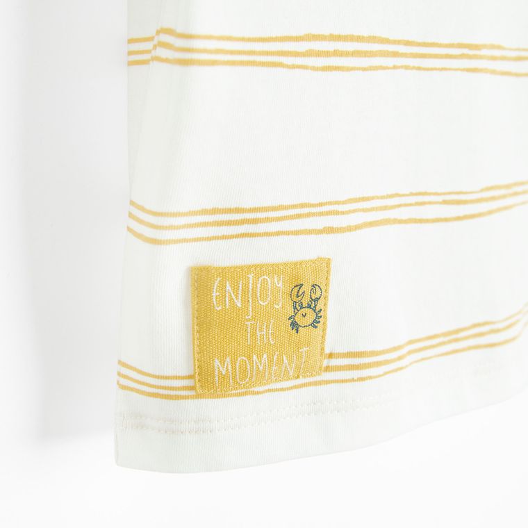 Cool Club, T-shirt chłopięcy, ecru