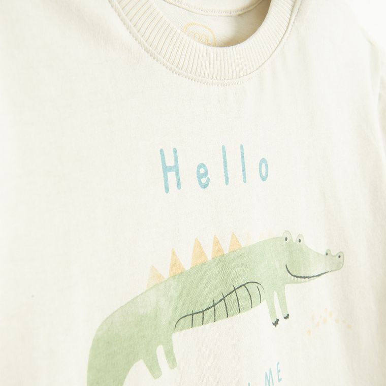 Cool Club, T-shirt chłopięcy, jasnobeżowy