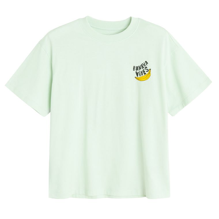 Cool Club, T-shirt chłopięcy, oversize, turkusowy