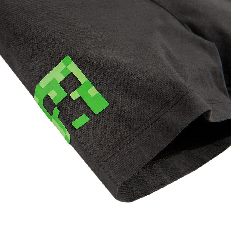 Cool Club, T-shirt chłopięcy, szary, Minecraft