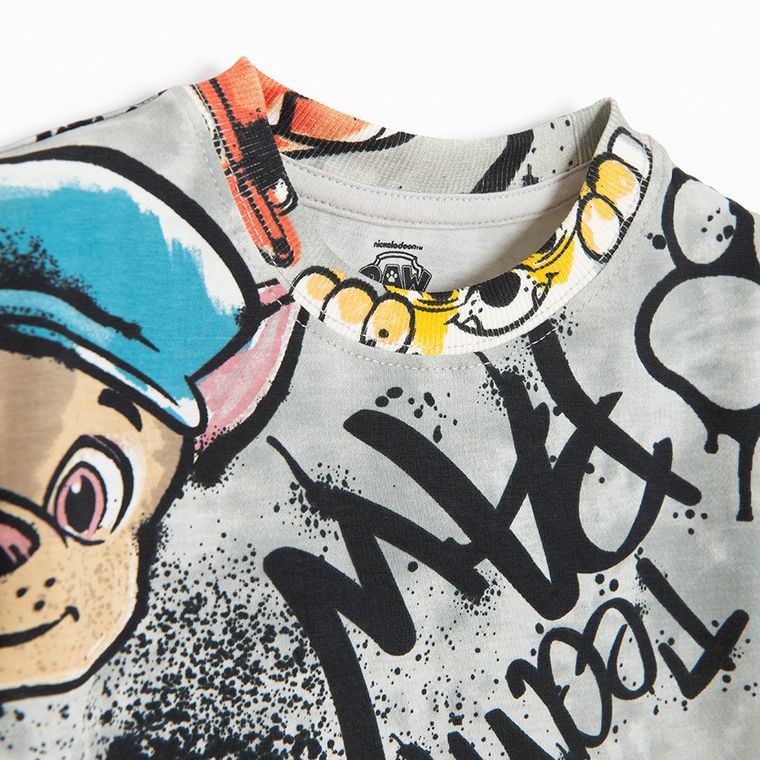 Cool Club, T-shirt chłopięcy, szary, Psi Patrol