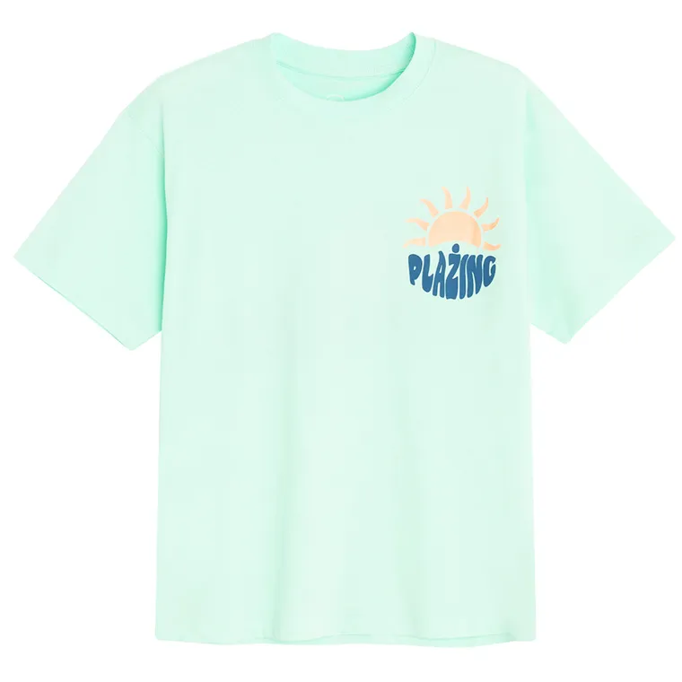 Cool Club, T-shirt chłopięcy, turkusowy