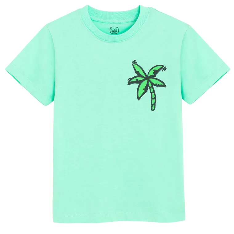 Cool Club, T-shirt chłopięcy, turkusowy