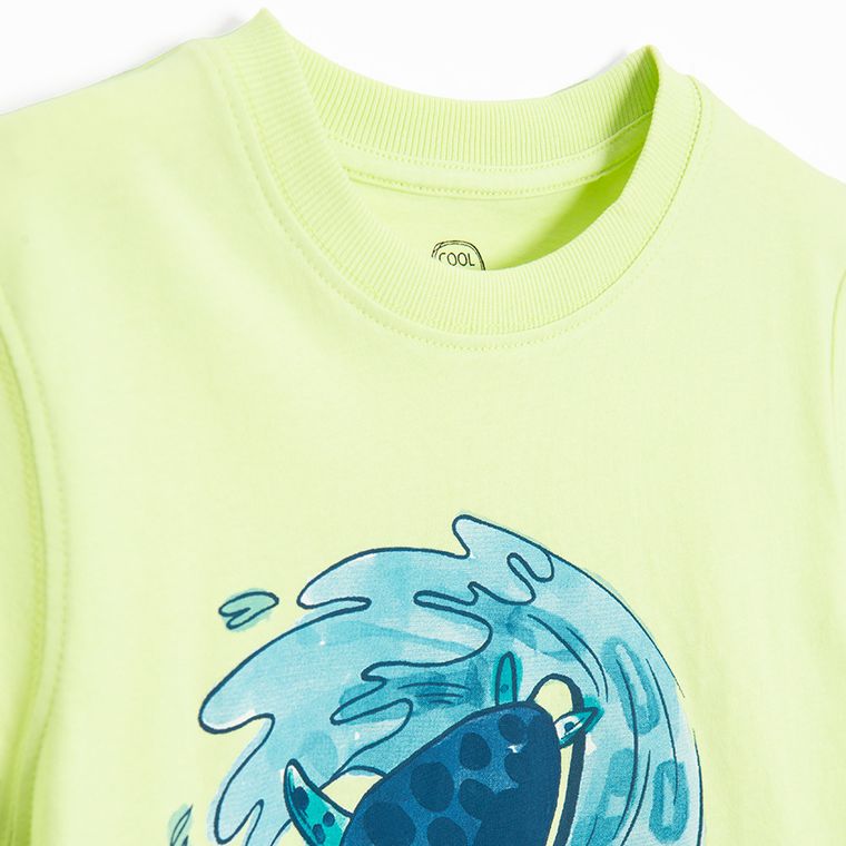 Cool Club, T-shirt chłopięcy, zielony