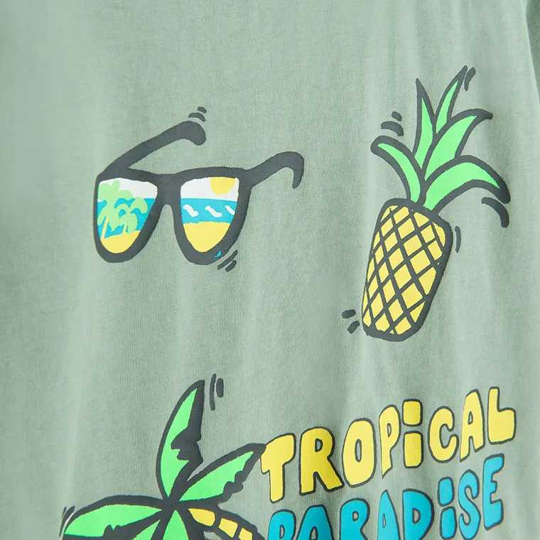 Cool Club, T-shirt chłopięcy, zielony