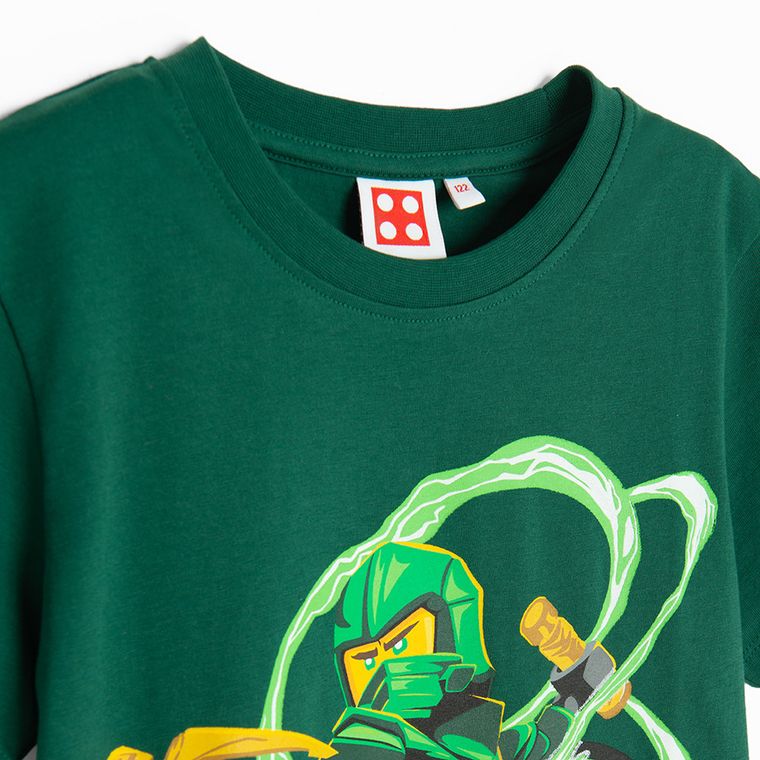Cool Club, T-shirt chłopięcy, zielony, LEGO Ninjago