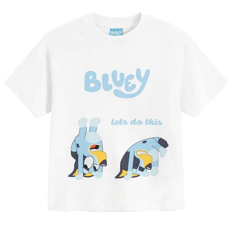 Cool Club, T-shirt dziecięcy, biały, Bluey