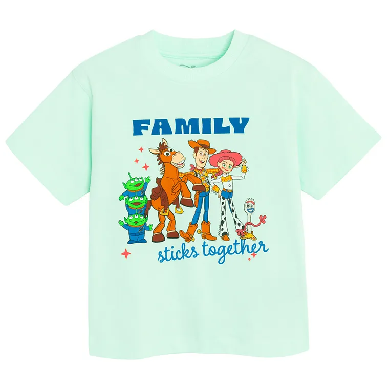 Cool Club, T-shirt dziecięcy, miętowy, Toy Story