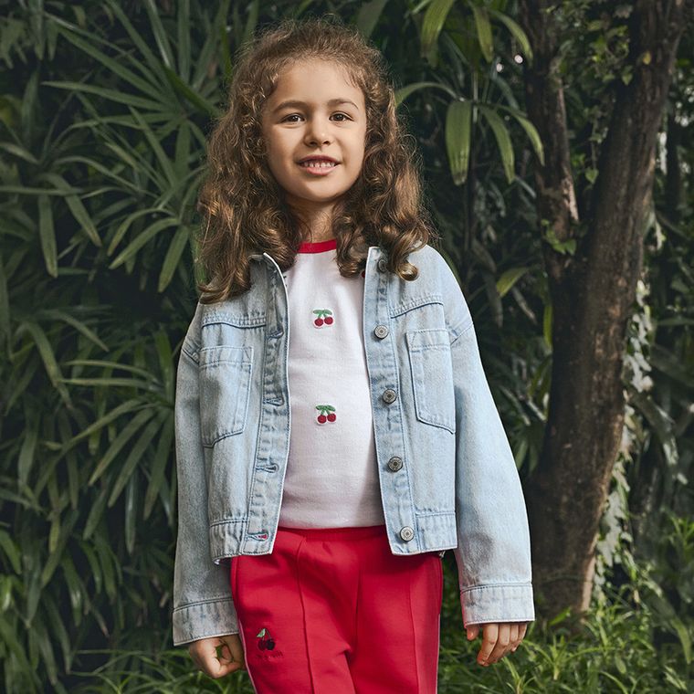 Cool Club, T-shirt dziewczęcy, ażurowy, biały