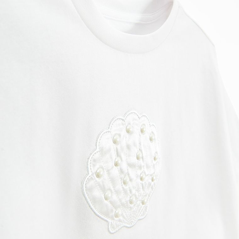 Cool Club, T-shirt dziewczęcy, biały