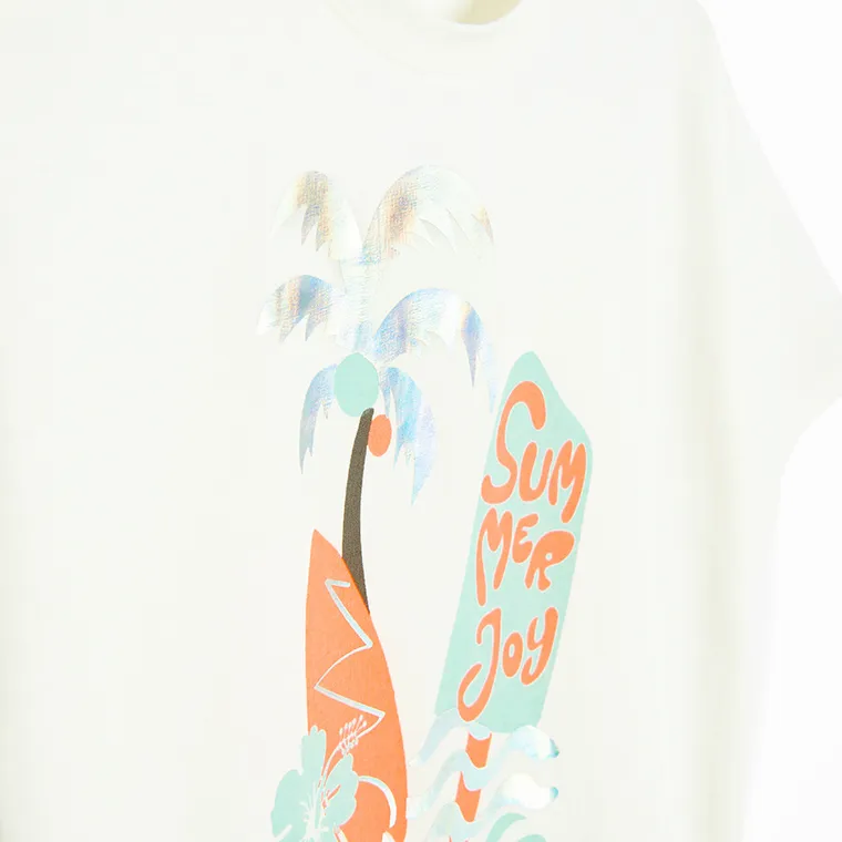 Cool Club, T-shirt dziewczęcy, biały