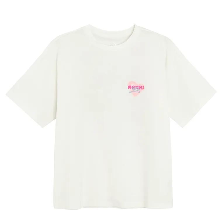 Cool Club, T-shirt dziewczęcy, biały