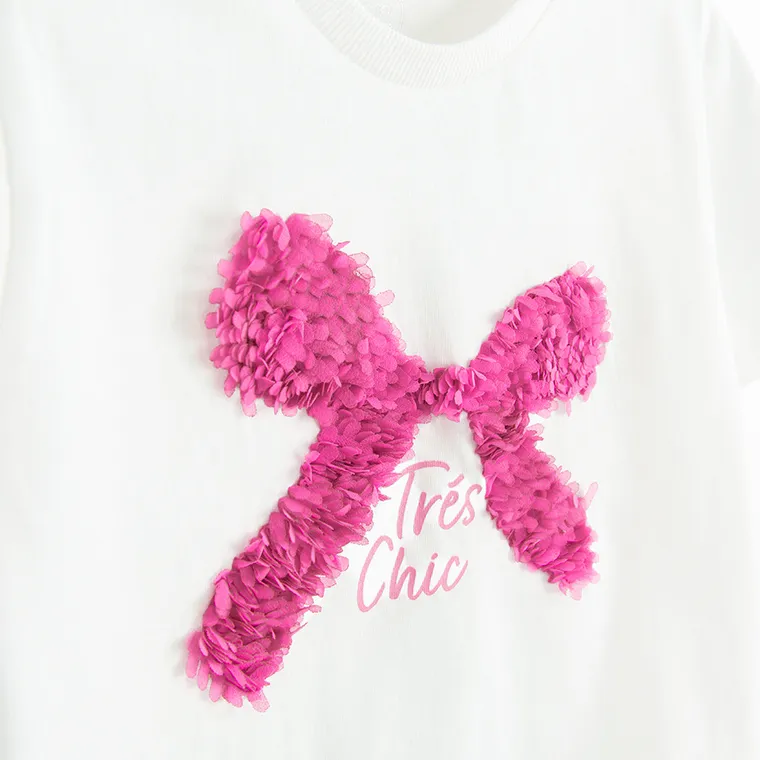 Cool Club, T-shirt dziewczęcy, biały