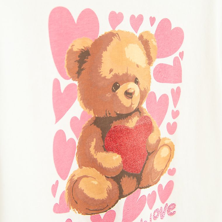 Cool Club, T-shirt dziewczęcy, biały