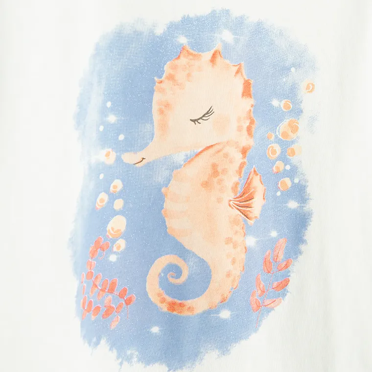 Cool Club, T-shirt dziewczęcy, biały