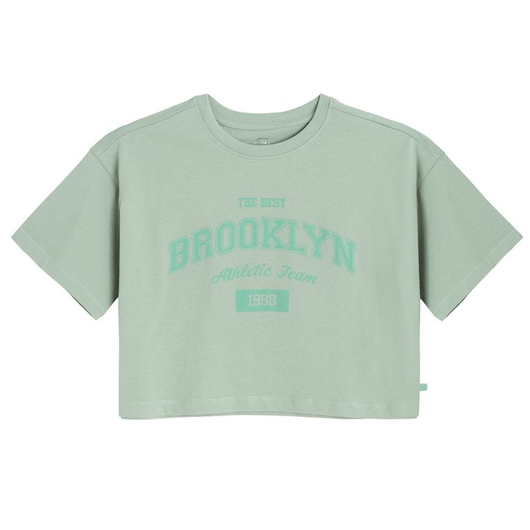 Cool Club, T-shirt dziewczęcy, crop top, mix, zestaw, 5 szt.