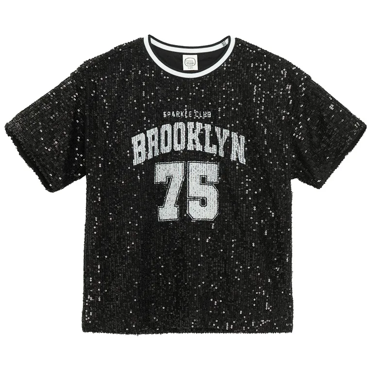 Cool Club, T-shirt dziewczęcy, czarny