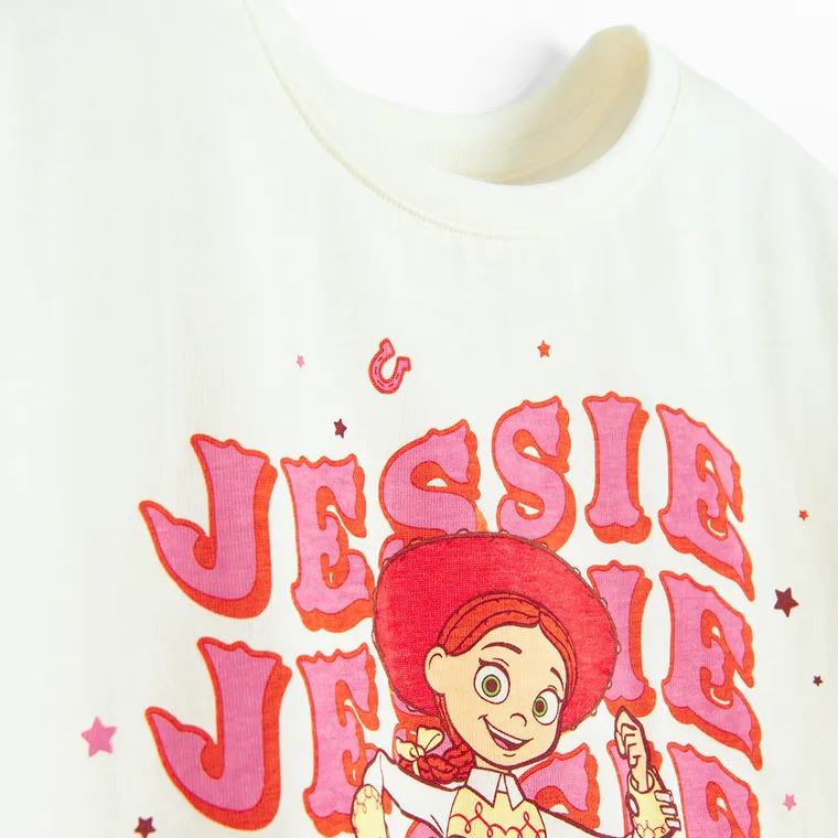 Cool Club, T-shirt dziewczęcy, ecru, Toy Story