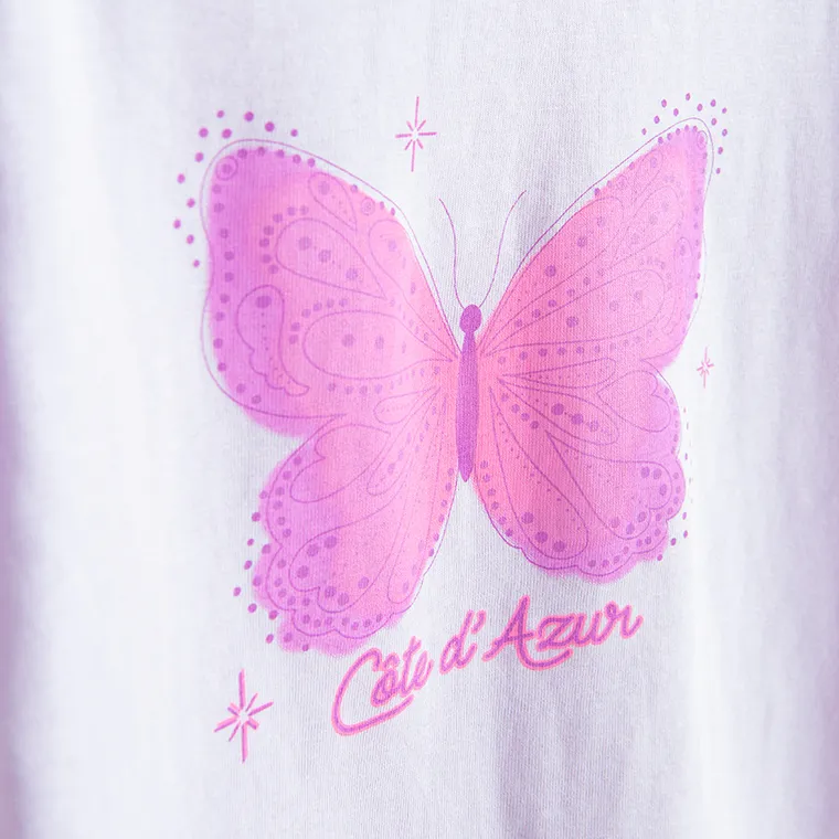 Cool Club, T-shirt dziewczęcy, fioletowy