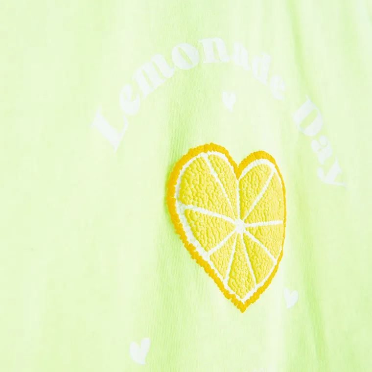 Cool Club, T-shirt dziewczęcy, limonkowy