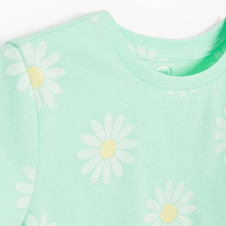 Cool Club, T-shirt dziewczęcy, miętowy