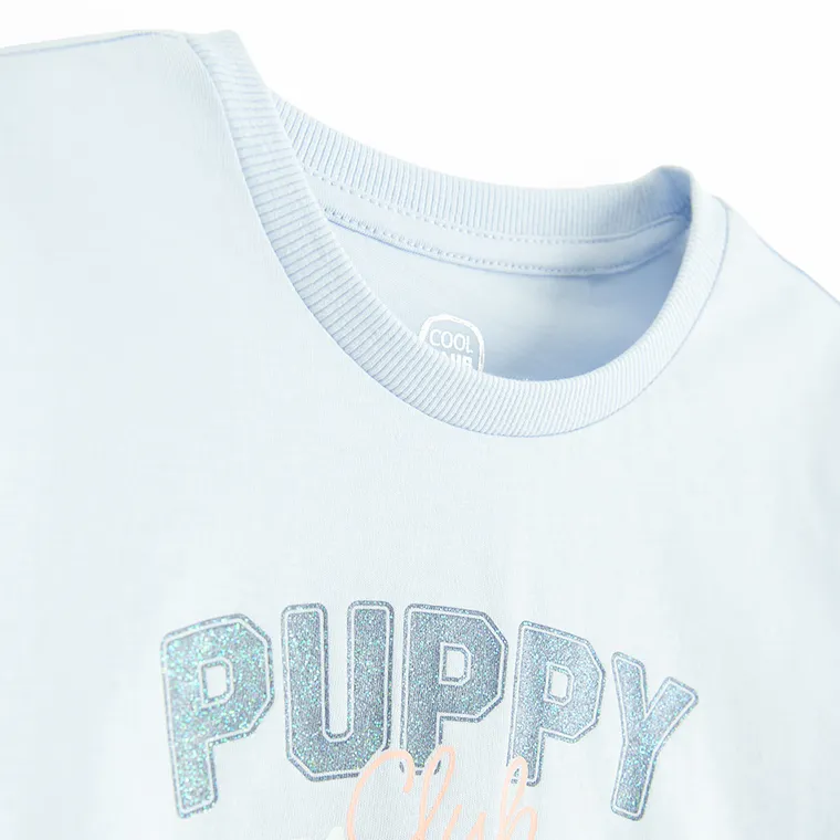 Cool Club, T-shirt dziewczęcy, niebieski