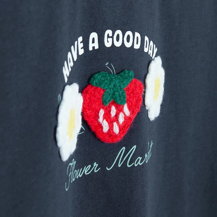 Cool Club, T-shirt dziewczęcy, niebieski