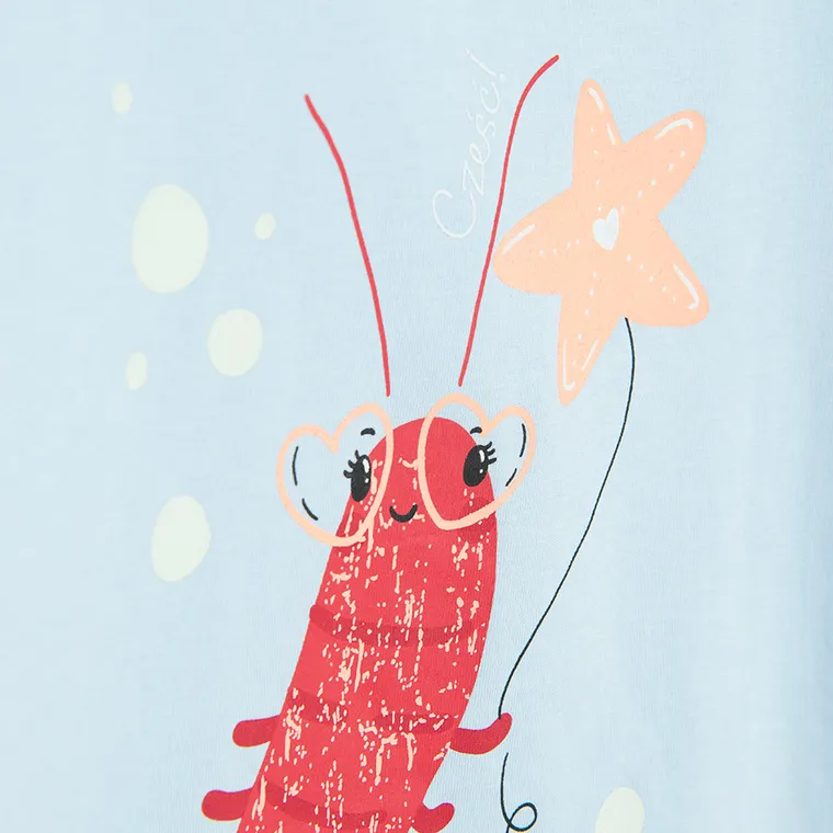 Cool Club, T-shirt dziewczęcy, niebieski