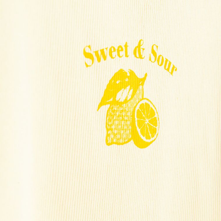 Cool Club, T-shirt dziewczęcy, prążkowany, żółty