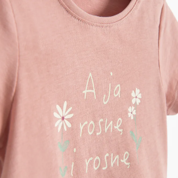 Cool Club, T-shirt dziewczęcy, różowy