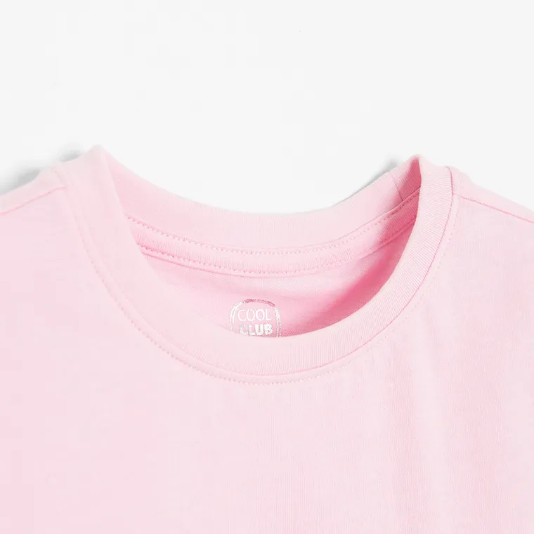 Cool Club, T-shirt dziewczęcy, różowy