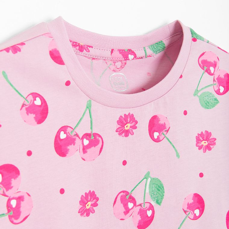 Cool Club, T-shirt dziewczęcy, różowy