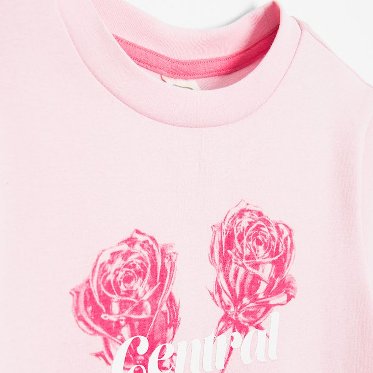 Cool Club, T-shirt dziewczęcy, różowy