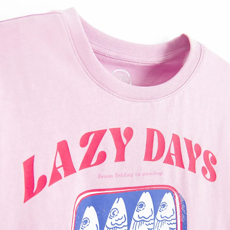 Cool Club, T-shirt dziewczęcy, różowy