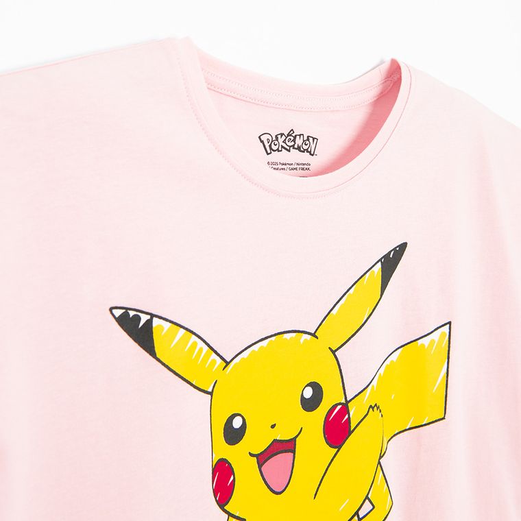 Cool Club, T-shirt dziewczęcy, różowy, Pokemon