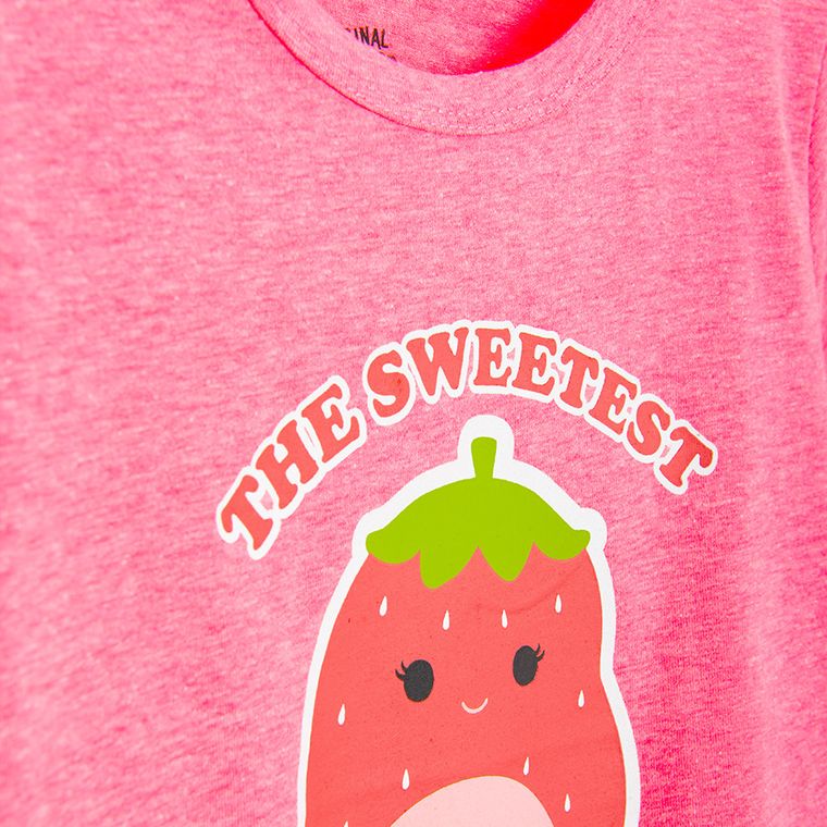 Cool Club, T-shirt dziewczęcy, różowy, Squishmallows