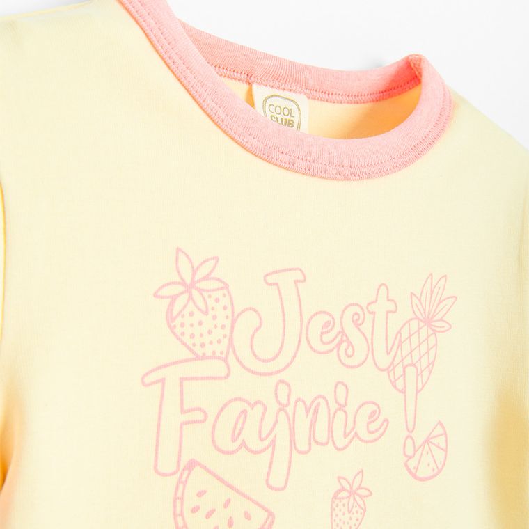 Cool Club, T-shirt dziewczęcy, żółty