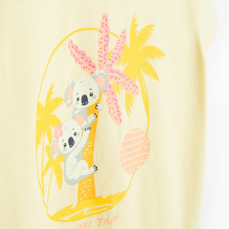 Cool Club, T-shirt dziewczęcy, żółty