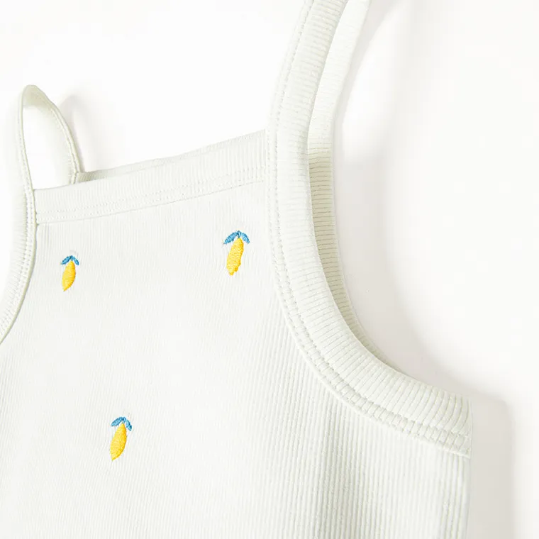Cool Club, Top dziewczęcy, prążkowany, biały